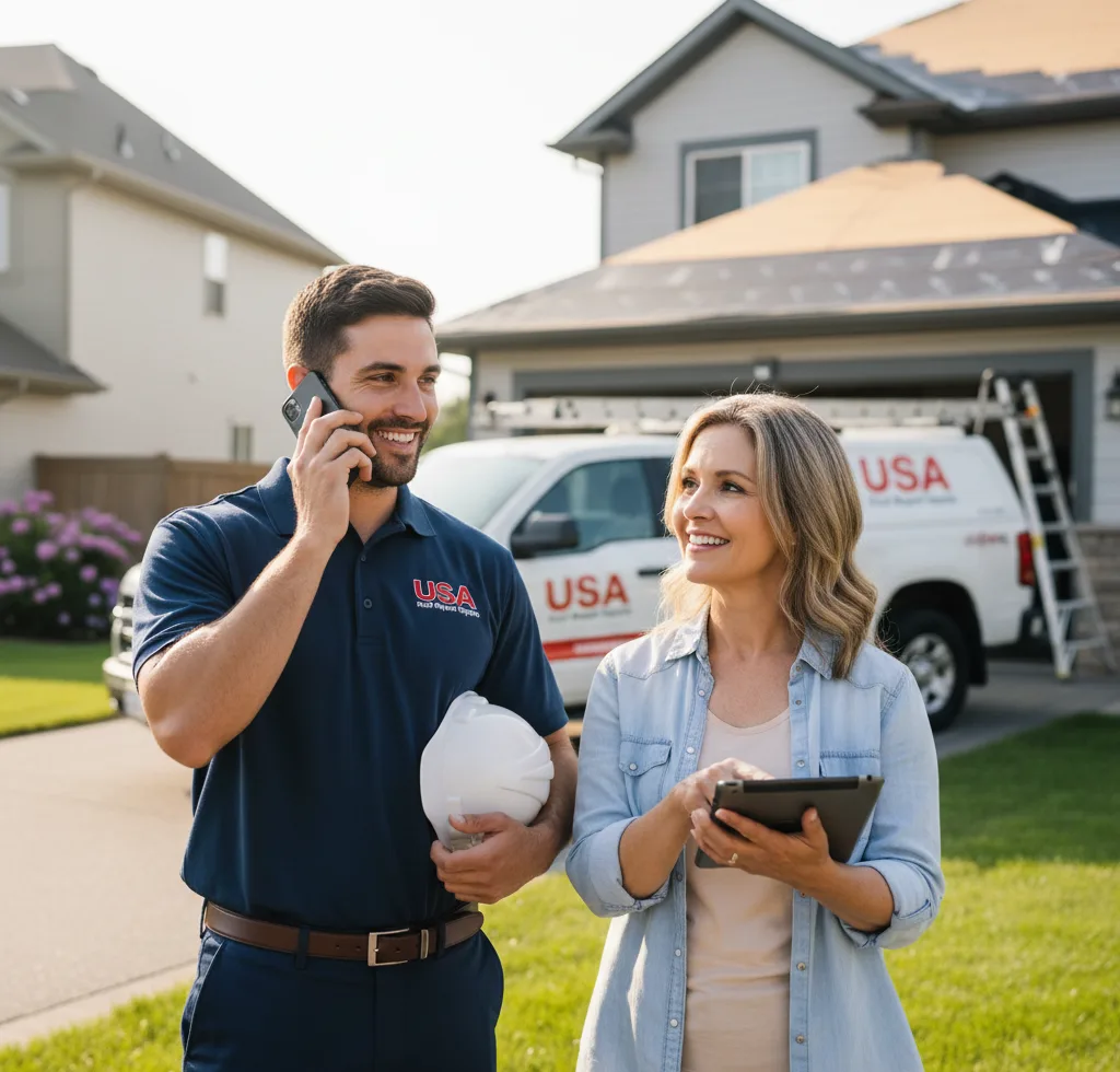USA Roof Repair Experts customer support in Rush